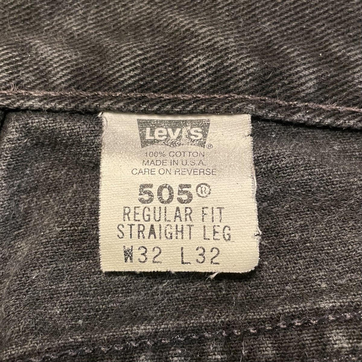 00s Levi's 505 0260 リーバイス ブラックデニムパンツ 30×31 00s Levi's 505 0260 リーバイス ブラックデニムパンツ 30×31