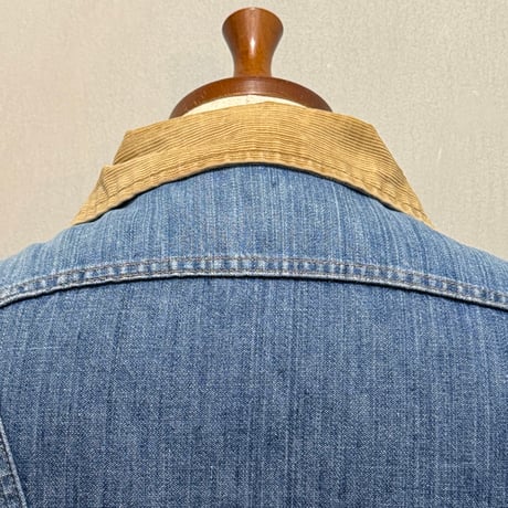 70s　MAVERICK　ボア デニムジャケット　Size 38相当　USA製　マーヴェリック　ラングラー　雰囲気系　(S5331)