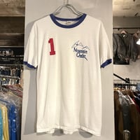 70s　Russell Athletic　リンガーTシャツ　金タグ　USA製　ラッセル　ヴィンテージTシャツ　(S2559)
