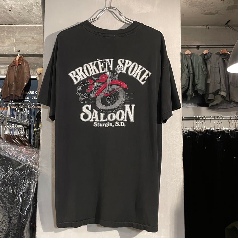 ONEITA Power-T Broken Spoke Saloon Tシャツ ONEITA Power-T Broken