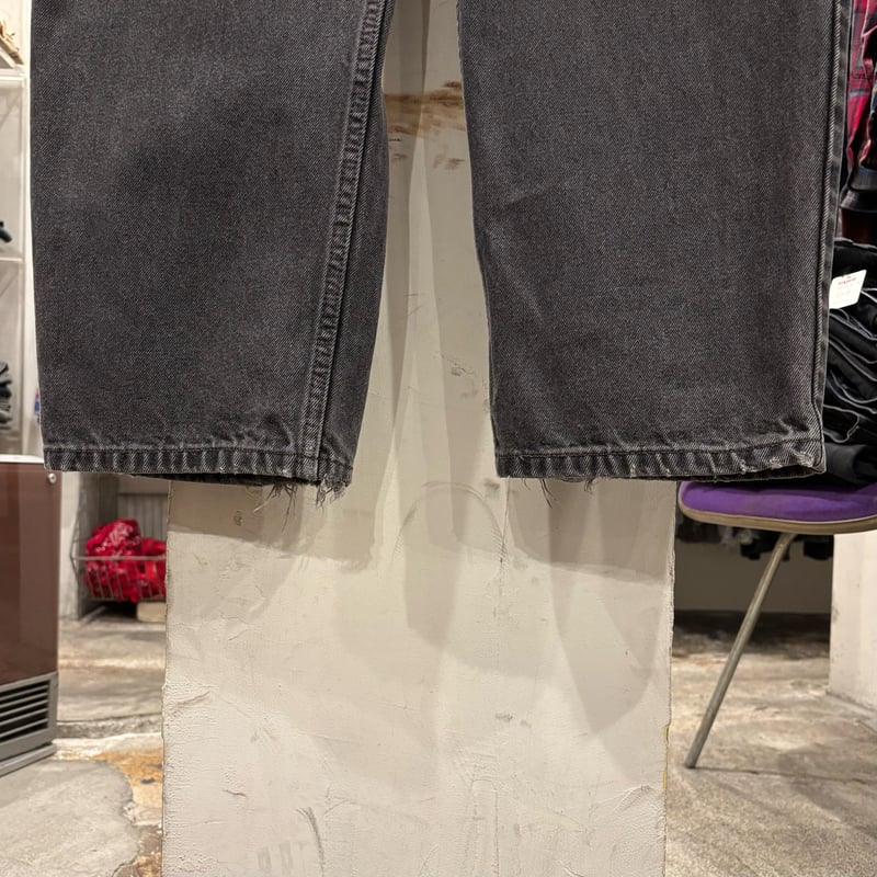 1998年製 \" Levi's 550 ブラック‼️ USA製 36 × 31.5 USA製 98年製 Levi's 550 Black Denim Pants 黒 W35×L28 90s