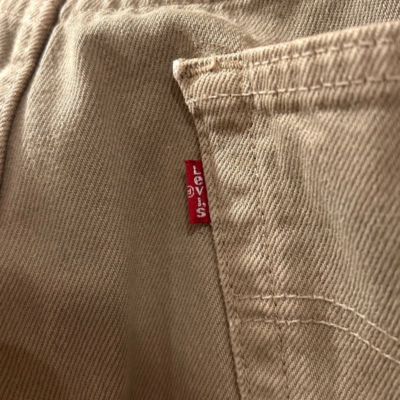 90s Levi's 501 0141 リーバイス カラーデニムパンツ ベージュ