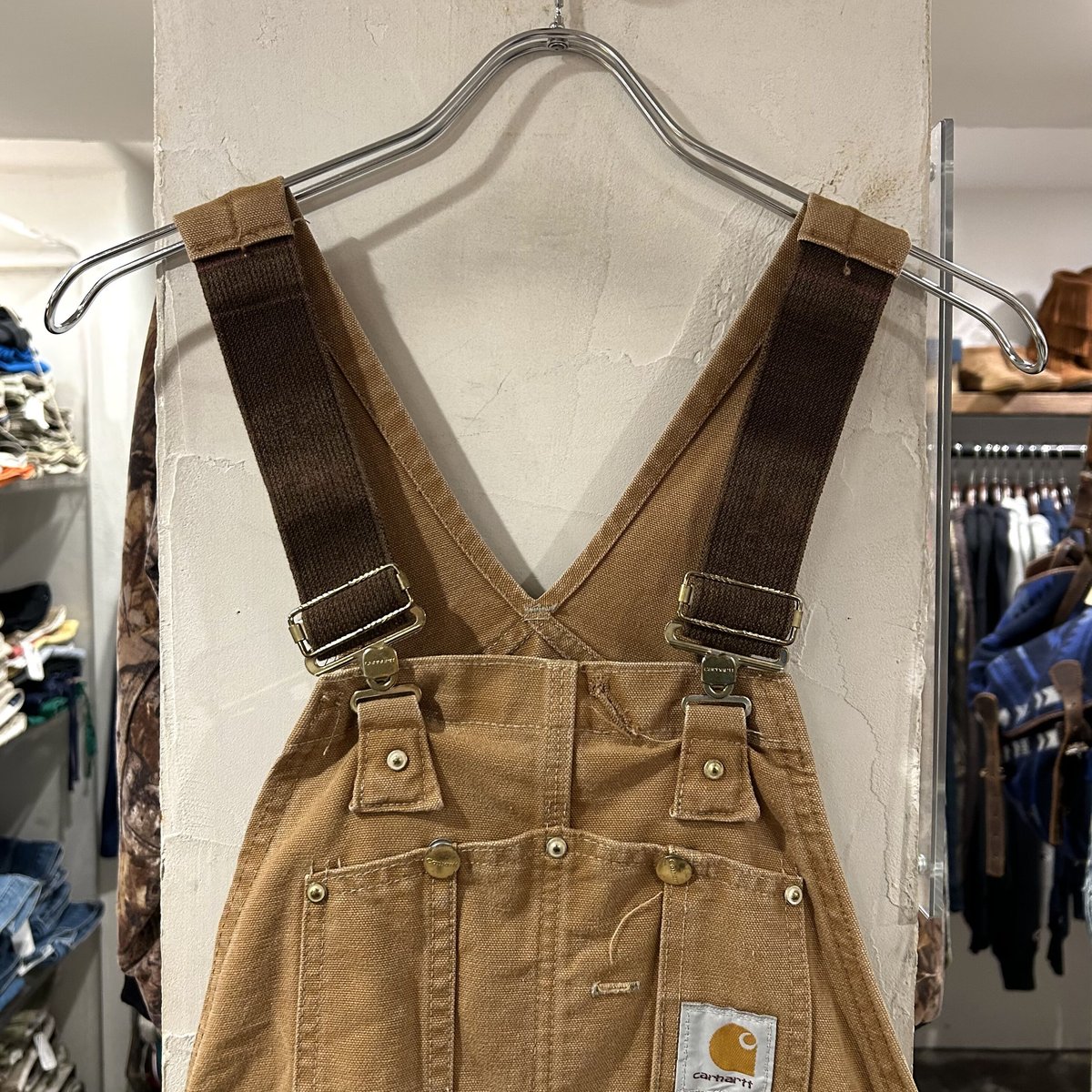 90s Carhartt オーバーオール ダブルニー 90's Carhartt/カーハート ダブルニー！ ブラウンダック