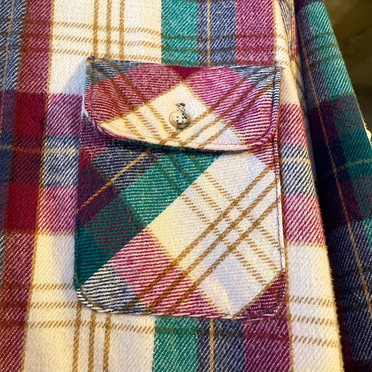 70s FIVE BROTHER L/S ネルシャツ USA製 Size L ファイブブラザー