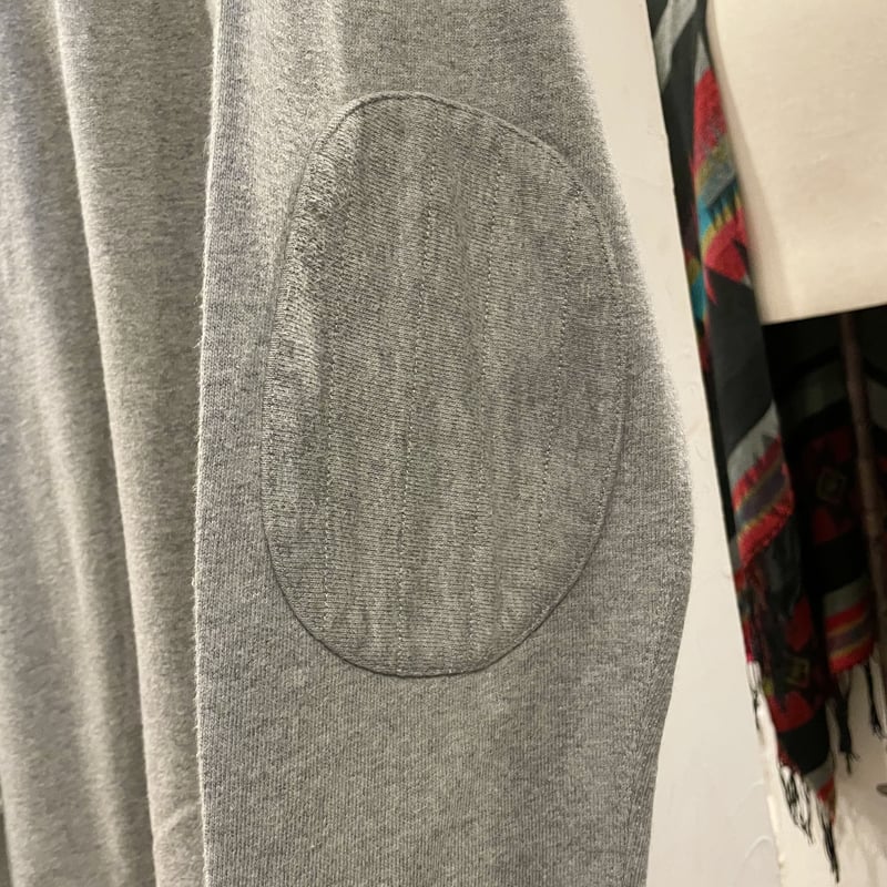ポロ ラルフローレン ラガーシャツ スウェット エルボーパッチ グレー Lサイズ Ralph Lauren ラグビーシャツ エルボーパッチ グレー ラルフローレン