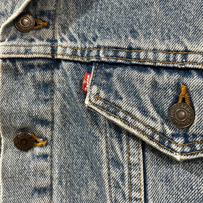 80s Levi's デニムジャケット ネイティブ柄ライナー USA製 Size 80s Levi's デニムジャケット ネイティブ柄ライナー USA製 Size