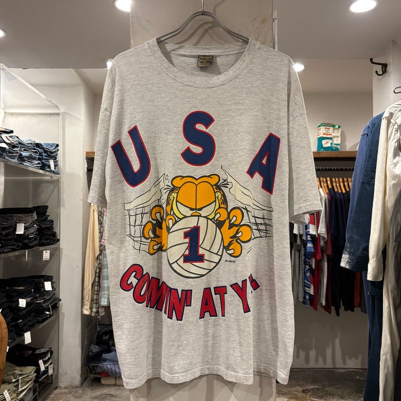 90s touch of gold S/S Tシャツ Garfield Jim Davis S