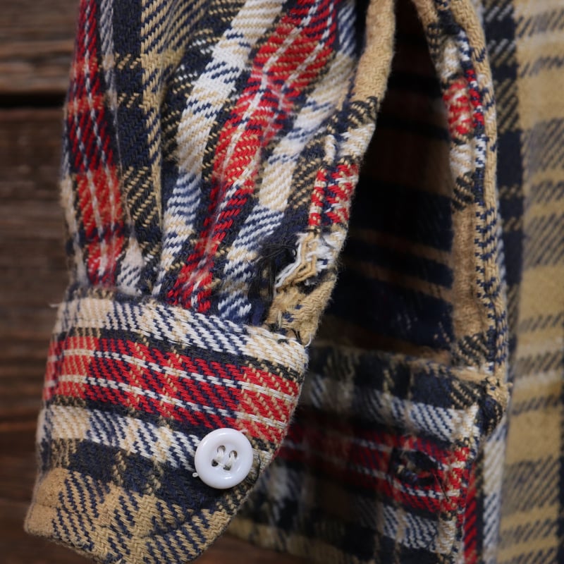 KEY IMPERIAL 70s- ヴィンテージ ネルシャツ チェック柄 キー