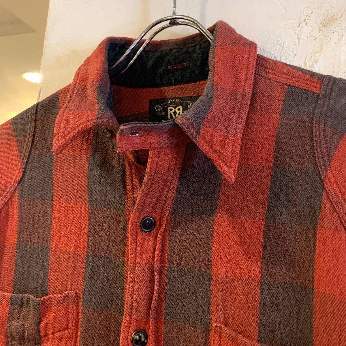 RRL Ralph Lauren L/S ネルシャツ バッファローチェック チン RRL Ralph Lauren L/S ネルシャツ バッファローチェック チン