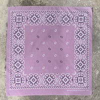 Bandana　ヴィンテージバンダナ　ライトニング　USA製　ラベンダー　181
