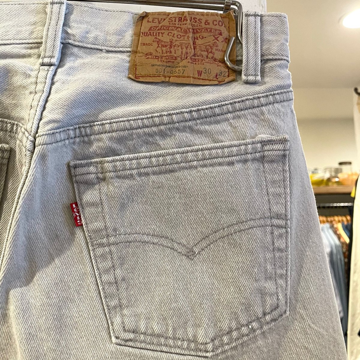 Levi's 501-0657 グレーデニムパンツ リーバイス USA製 80s Levi's 501-0657 グレーデニムパンツ リーバイス USA製 80s