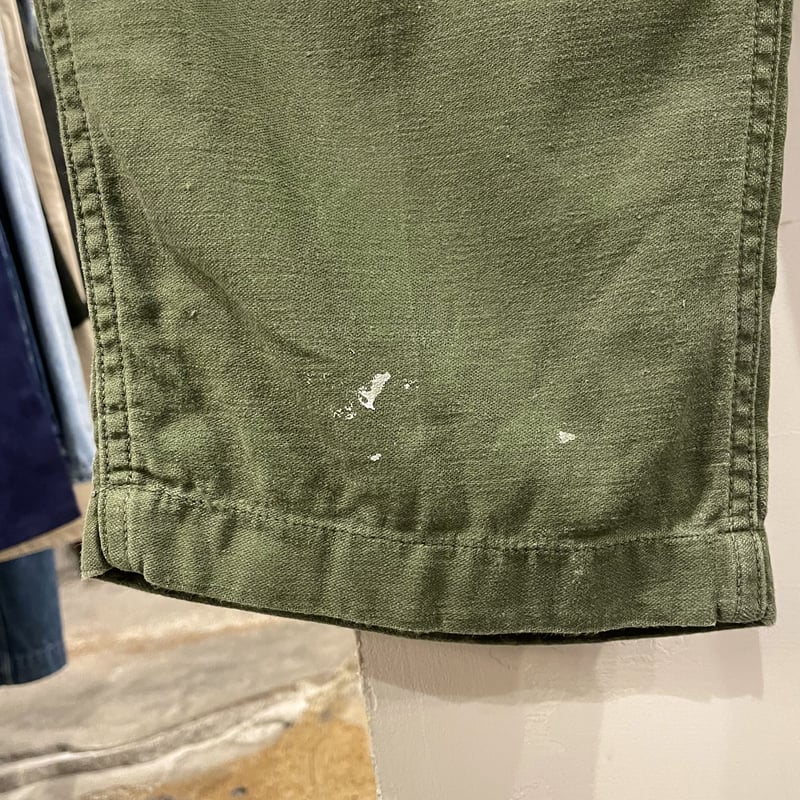 70s US ARMY OG-107 ベイカーパンツ 実物 ミリタリーパンツ 36×35】U.S.Army Utility Trousers OG-107 実物 米軍 ベイカー