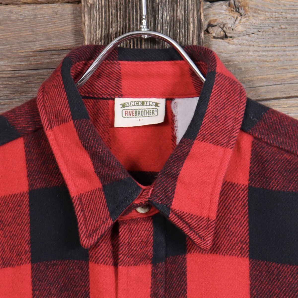 FIVE BROTHER ネルシャツ 90年代 ファイブブラザー チェック柄 (Y0538)