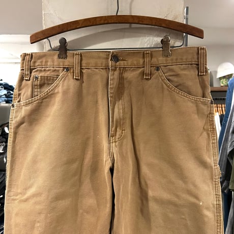 Dickies　ダック地　ペインターパンツ　ディッキーズ　ワークパンツ　ブラウン　32×30 ½　(S5084)