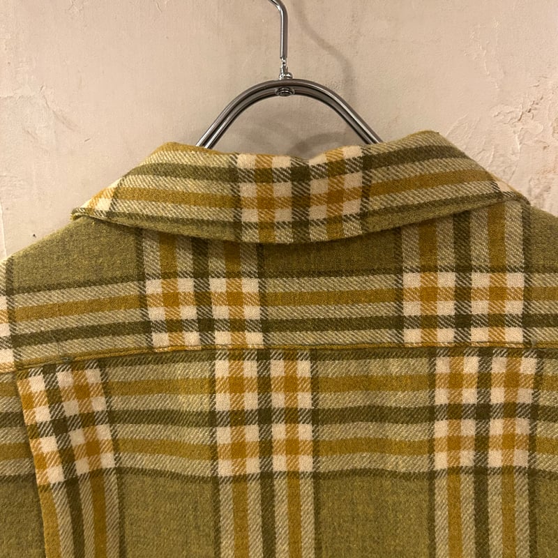 60s PENDLETON ウールチェックシャツ ペンドルトン 好配色 オープン ...