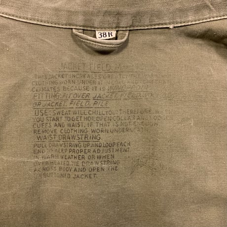 40s　US　ARMY　M-1943 Field Jacket　フィールドジャケット　ミリタリージャケット　M43　(S2967)