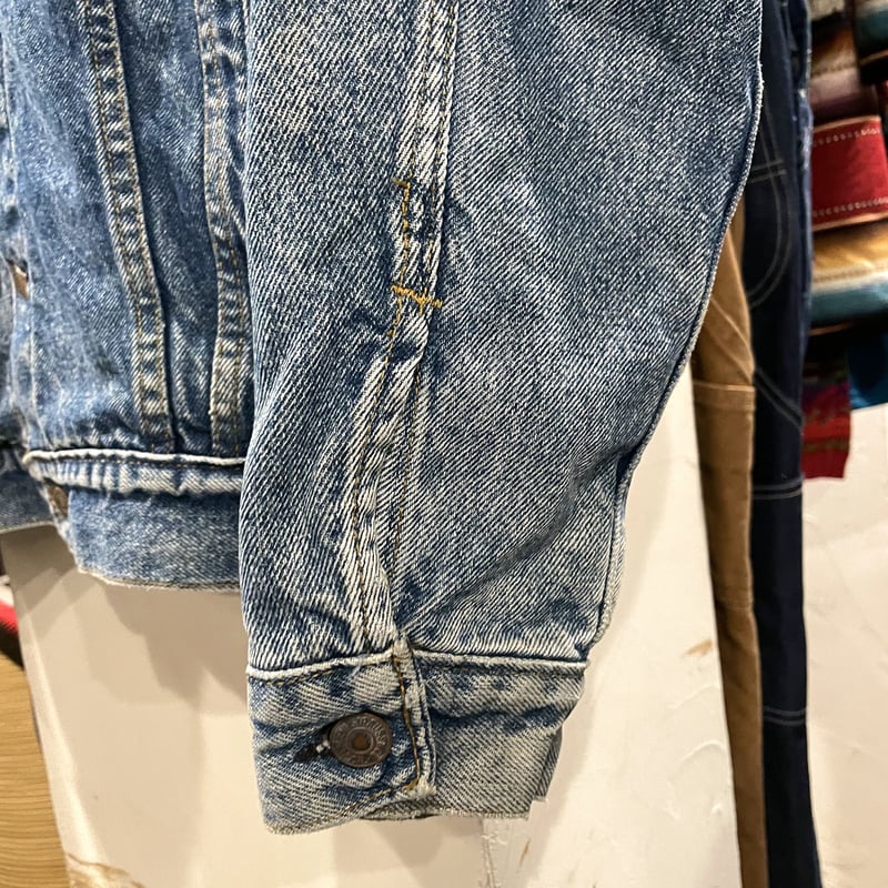 90s Levi's 70417 9332 リーバイス デニムジャケット ネル生地ライナー