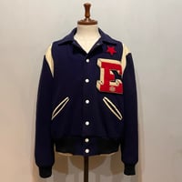50s~　VINTAGE AWARD JACKET　スタジャン　USA製　アワードジャケット　襟付き　(S5740)