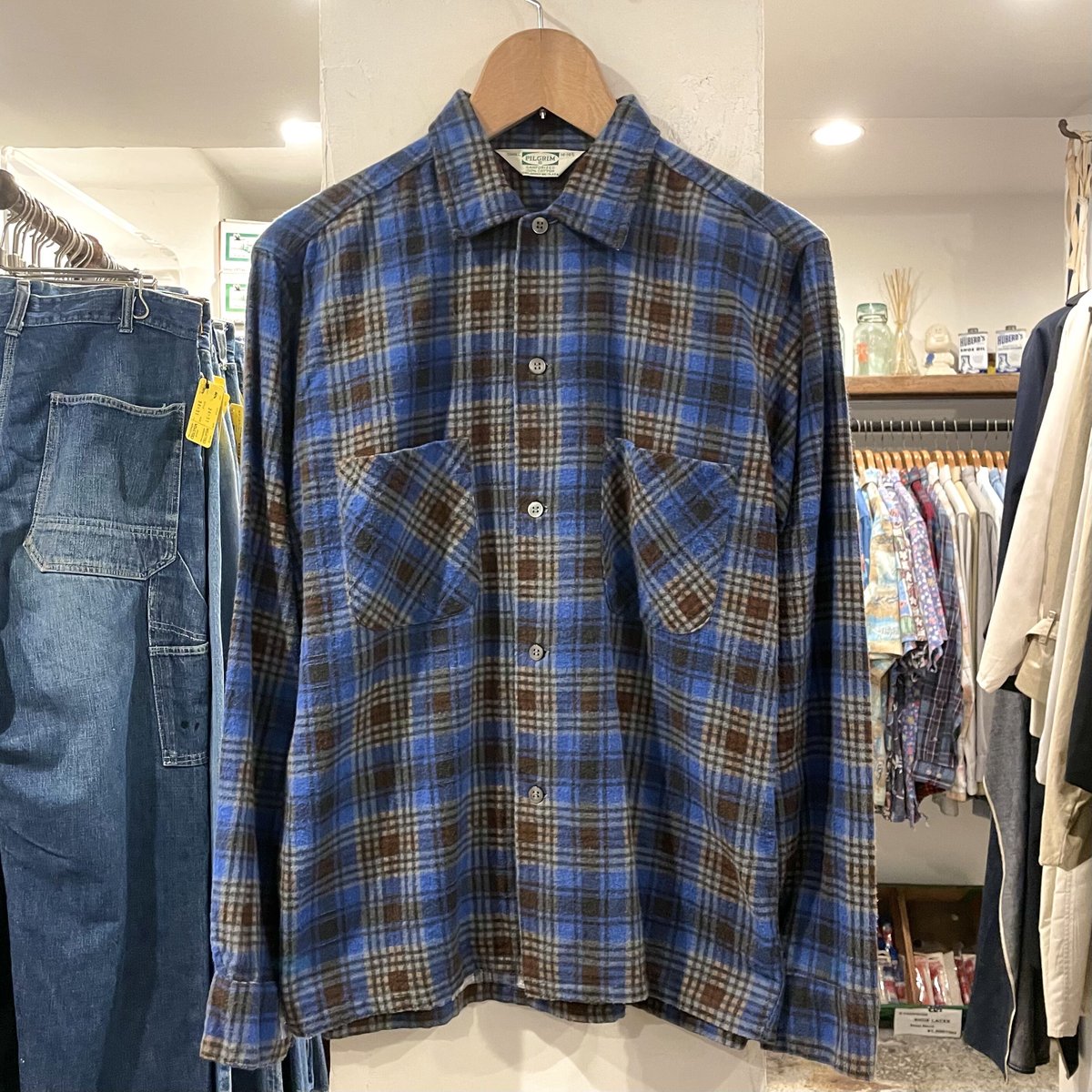 60s プリネルPILGRIM FLANNEL SHIRT - トップス