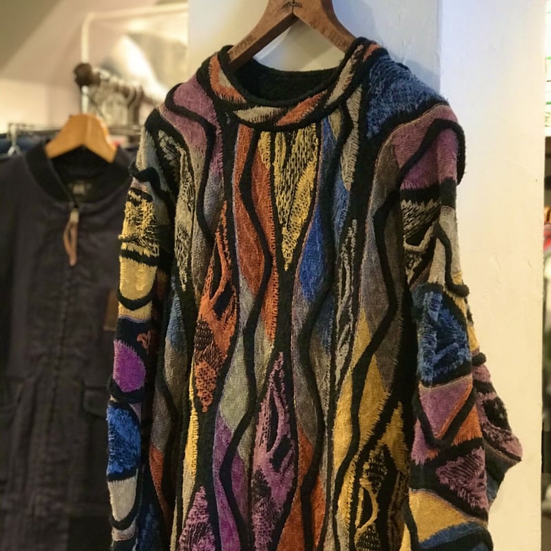 COOGI CLASSIC 3Dニット クルーネックセーター マルチカラー