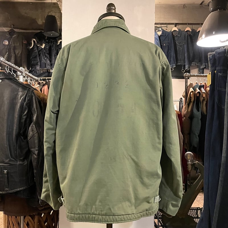 70s US NAVY A-2 DECK JACKET デッキジャケット バックステンシル ミ...