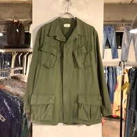 60s　US ARMY　Jungle Fatigue Jacket　NAM戦　ジャングルファティーグジャケット　4thモデル　リップストップ　スカル　1968年　ミリタリージャケット　(S2021)
