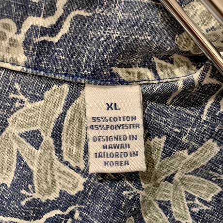 reyn spooner　レインスプーナー　 HAWAIIAN TRADITIONALS　アロハシャツ　プルオーバー　ハーフボタン　（S2521）