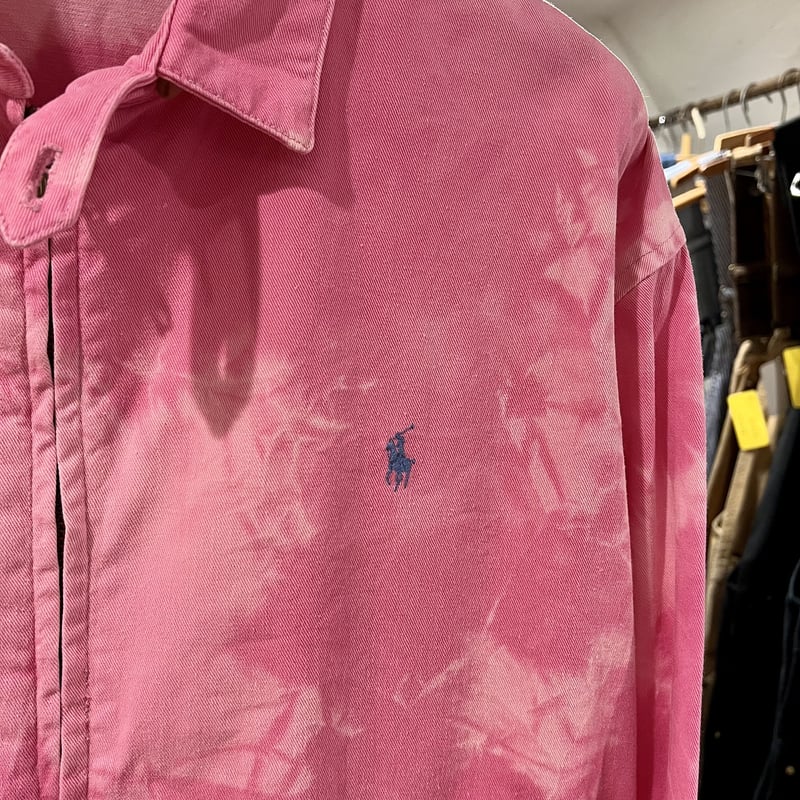 ★レア★ラルフローレン タイダイ スイングトップ ジャケット M POLO RALPH LAUREN(ポロラルフローレン) / 藍染め/ポニー刺繍