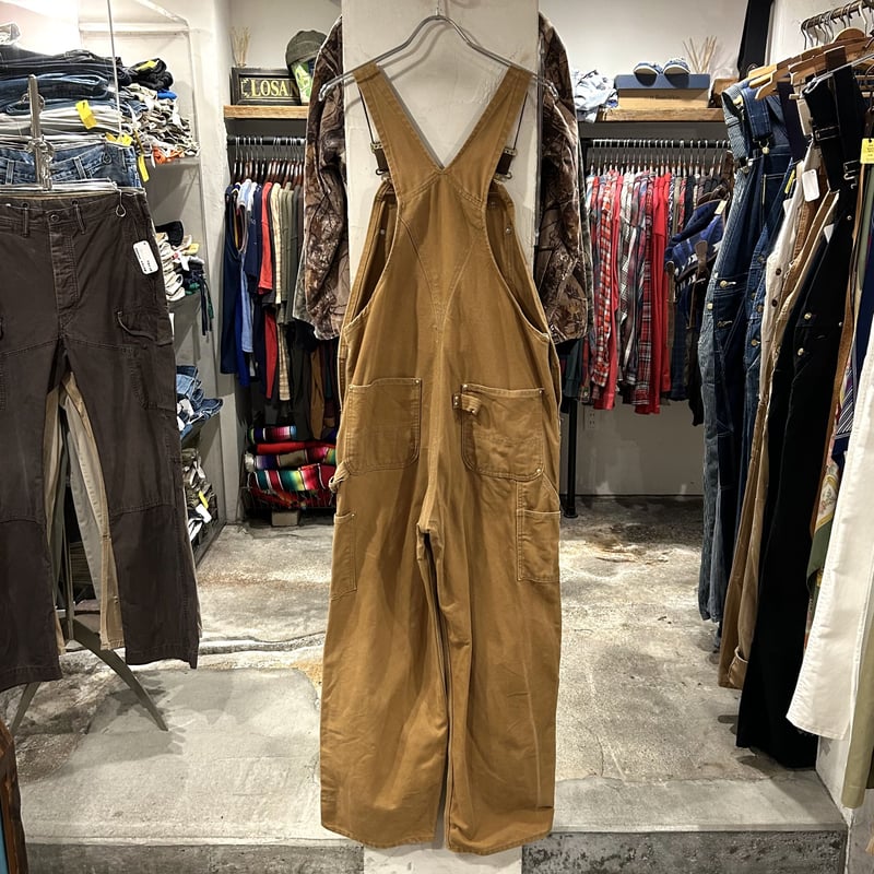 90s Carhartt ダック地 オーバーオール ダブルニー カーハート
