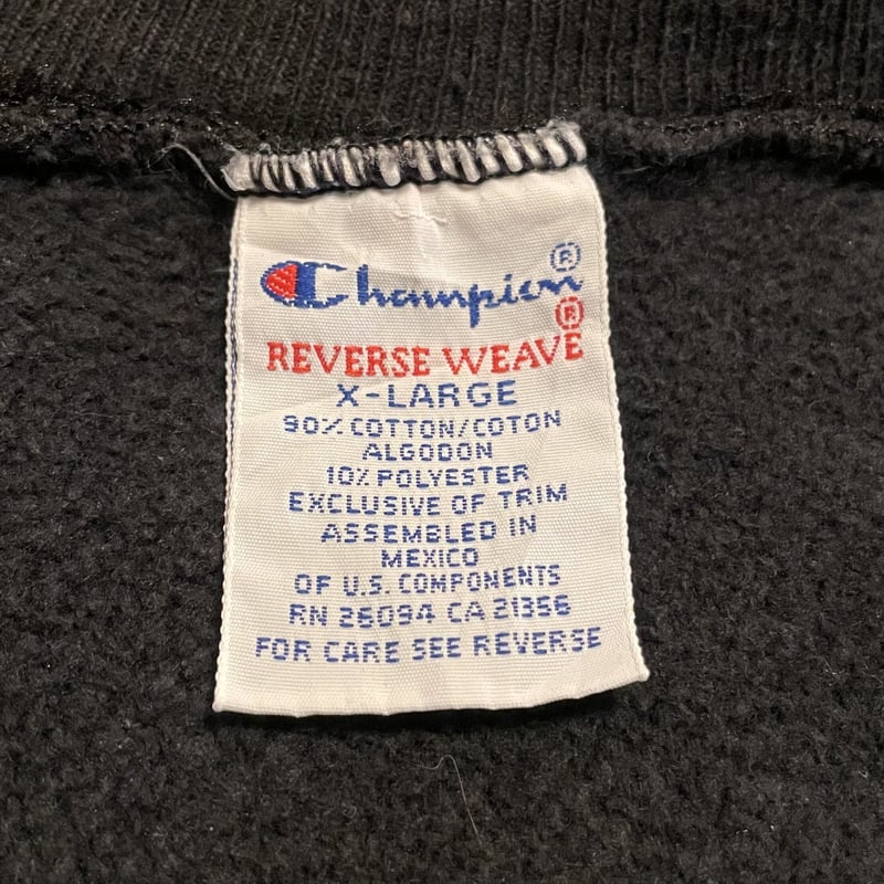 90s Champion リバースウィーブ REVERSE WEAVE ブラック IOWA チ 90s Champion リバースウィーブ REVERSE WEAVE ブラック IOWA チ