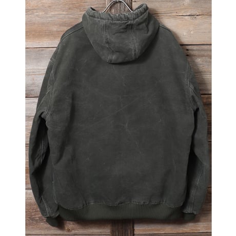 carhartt　アクティブジャケット　ＸＬ　モスグリーン　ダック地　ワークジャケット　カーハート　(Y0050)