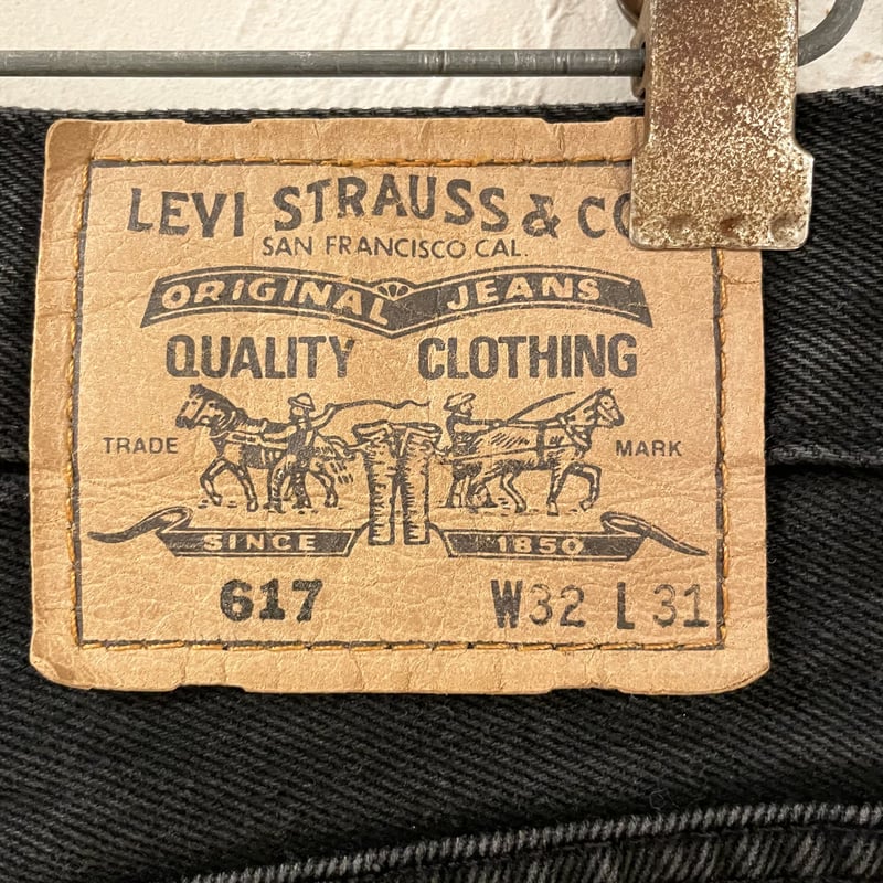 Levi's 617 ブラックデニム ブーツカットデニム リーバイス617