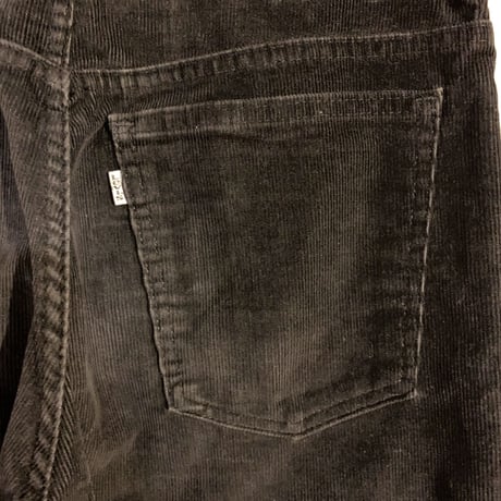 80s　Levi's 519　ブラック　リーバイス　コーデュロイパンツ　黒　1985年　(S1898)