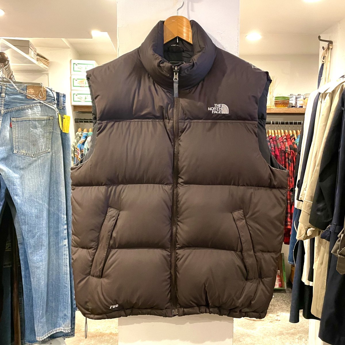 90s THE NORTH FACE NUPTSE VEST 黒XL