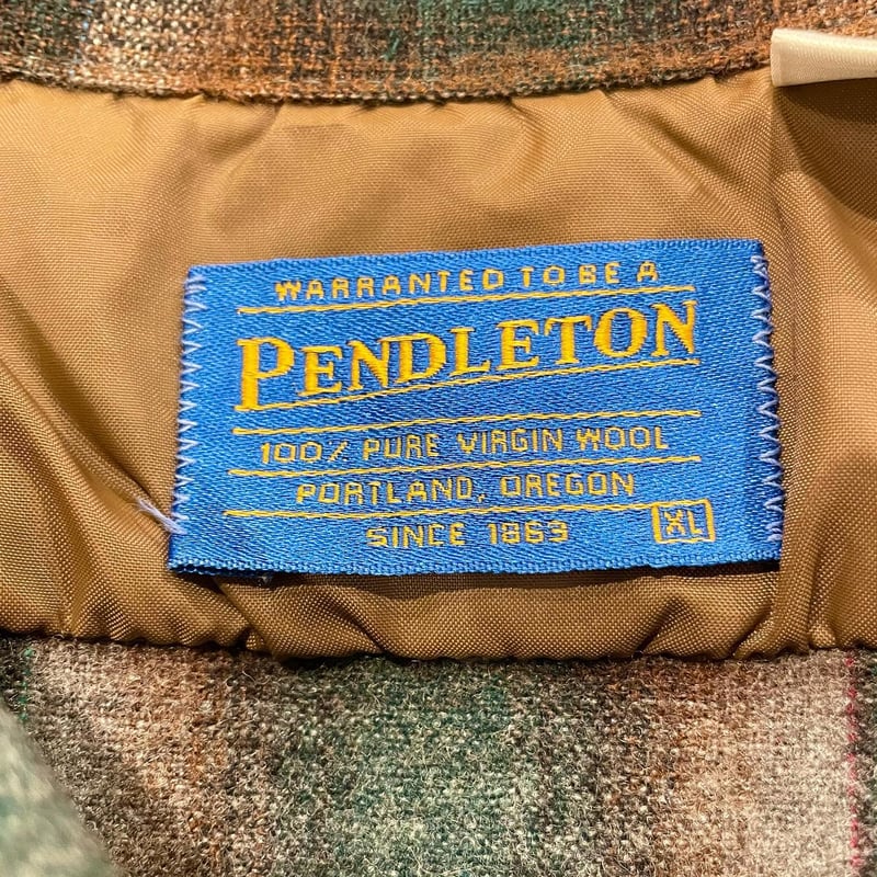 PENDLETON 90s オンブレチェック ウールシャツ USA製 ペン PENDLETON 90s オンブレチェック ウールシャツ USA製 ペン