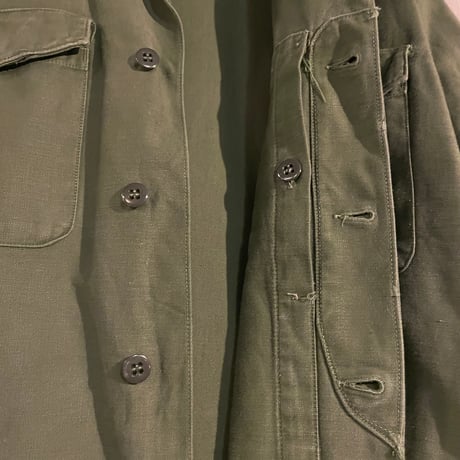 50s　USMC　P-56/58 HBT JACKET　マリンコープ　ミリタリージャケット　比翼　(S4467)
