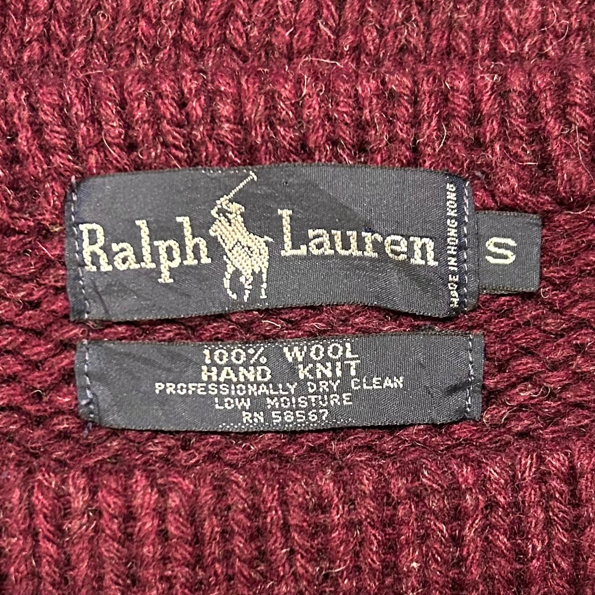 Ralph Lauren ウールセーター ラルフローレン ハンティング柄 HAND