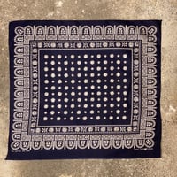 Bandana　ヴィテージバンダナ　虎　50s　紺　新品　(S0301)