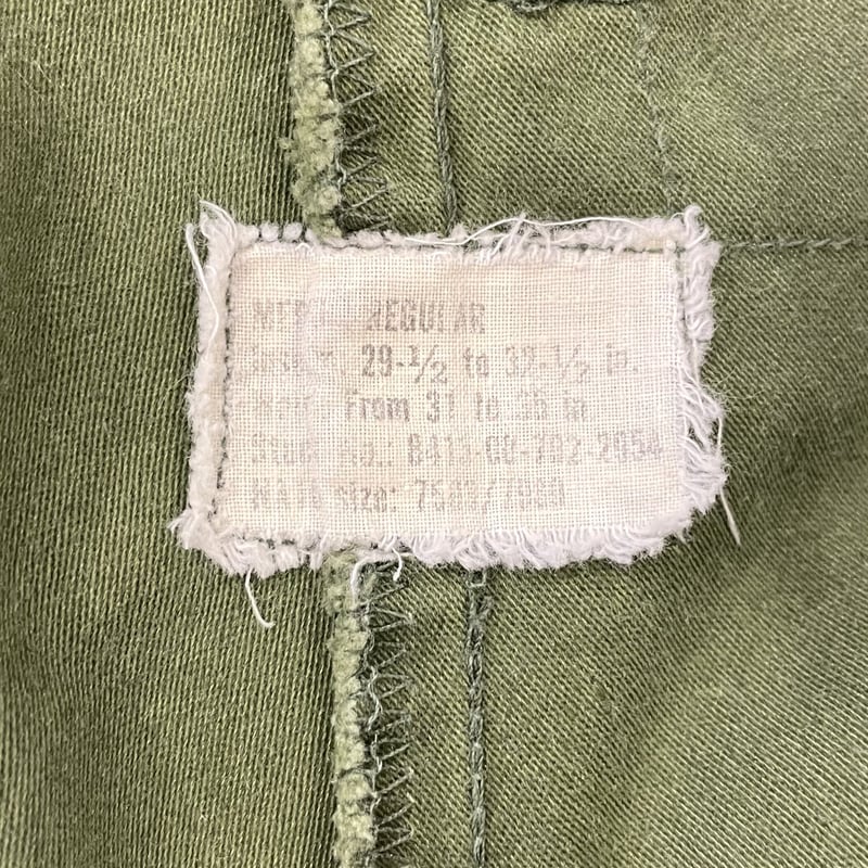 US ARMY M65 FIELD PANTS SERVALジップ 1976年 ミリタリーパン