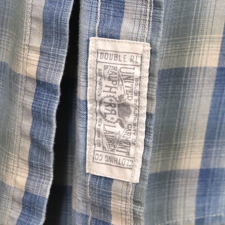 RRL RALPH LAUREN　チェック柄　ロングスリーブシャツ　ダブルアールエル　ラルフローレン　(Y0150)