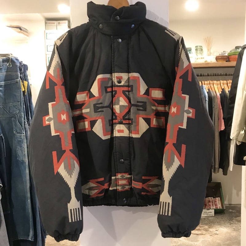RALPH LAUREN ネイティブ柄 ダウンジャケット 黒 90s ラルフ RALPH LAUREN ネイティブ柄 ダウンジャケット 黒 90s ラルフ