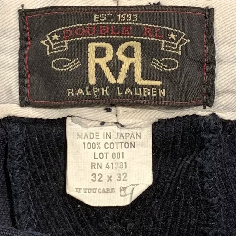 RRL ダブルアールエル コーデュロイパンツ 黒色 ラルフローレン RRL ダブルアールエル コーデュロイパンツ 黒色 ラルフローレン