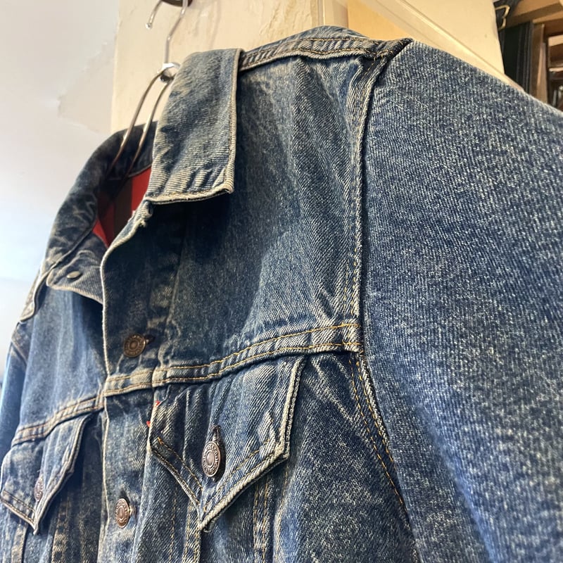80s Levi's 70401-0816 リーバイス デニムジャケット ネル 80s Levi's 70401-0816 リーバイス デニムジャケット ネル