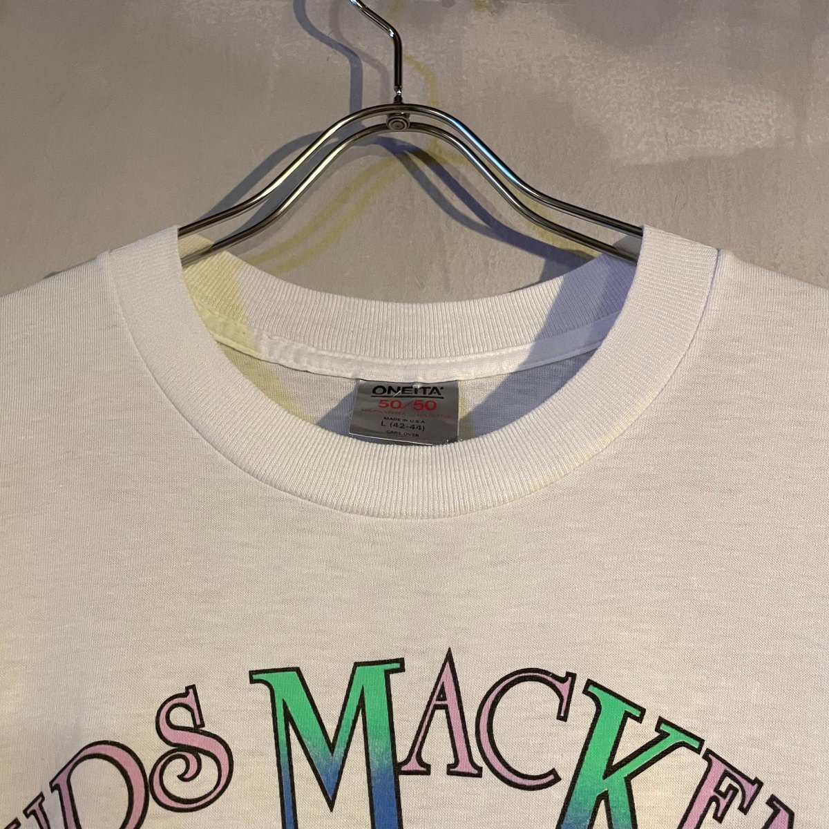 80s ONEITA S/S Tシャツ BUD LIGHT USA製 Size L ビールTシ