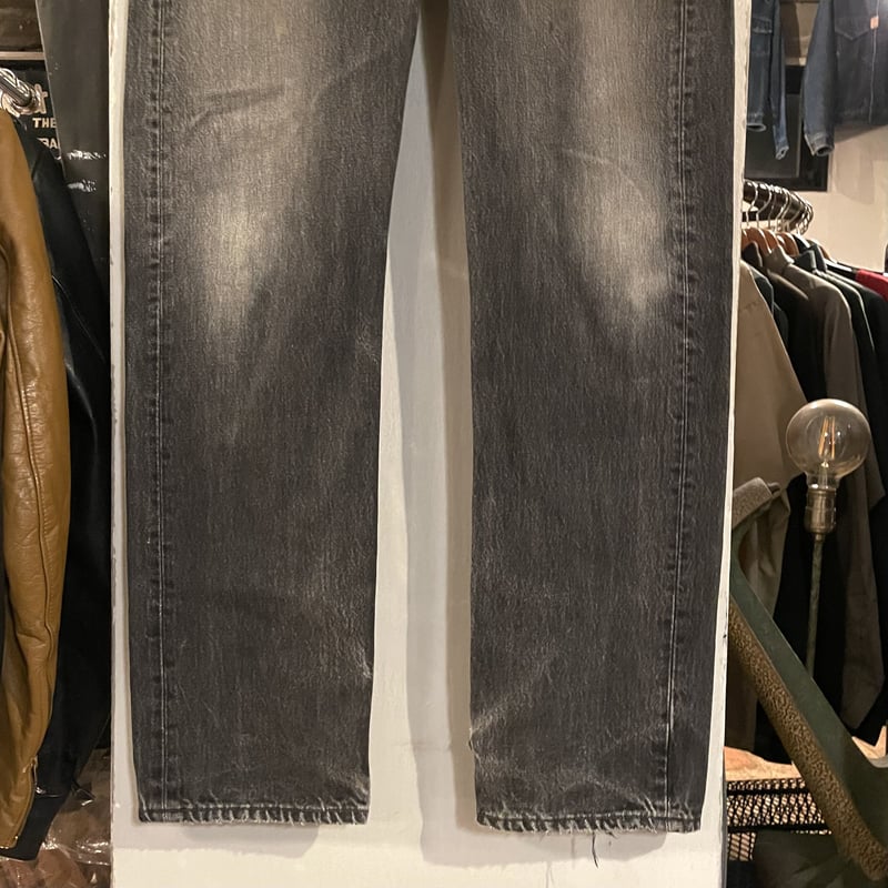 90s Levi's 501 0660 後染め ブラックデニム パンツ 34×33½ USA製