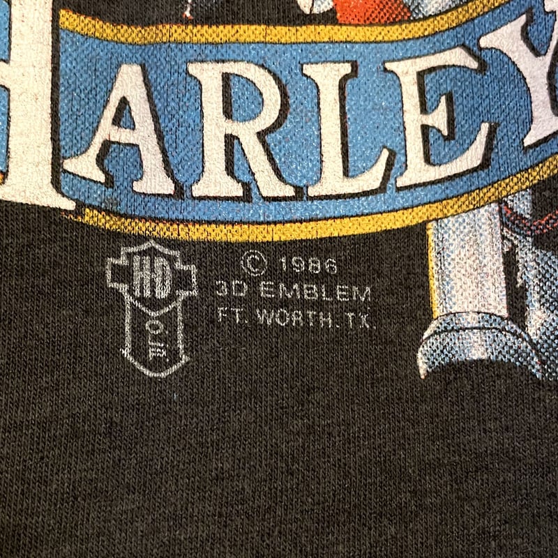 80s 3D EMBLEM HARLEY-DAVIDSON ハーレーT ©︎1986 USA製 80s 3D EMBLEM HARLEY-DAVIDSON ハーレーT ©︎1986 USA製
