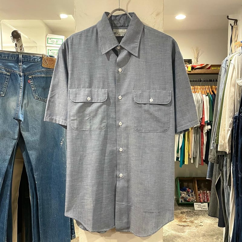 Kmart PERMANENT PRESS ショートスリーブシャンブレーシャツ
