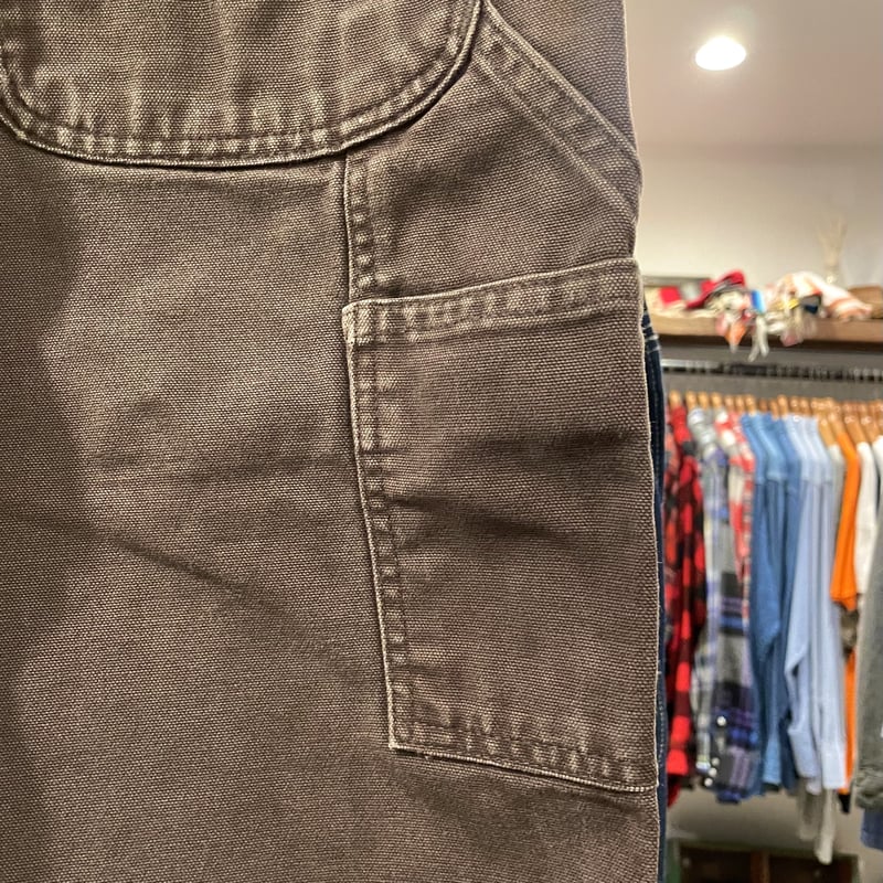 Carhartt ダック地ペインターパンツ ダークブラウン 雰囲気系 Carhartt ダック地ペインターパンツ ダークブラウン 雰囲気系