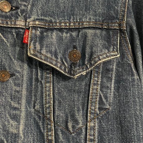 70s　Levi’s 70505　Big E　4th Type　USA製　Size 36相当　リーバイス　デニムジャケット　ボタン裏526　(S4422)