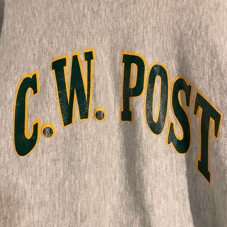 80s　Champion　リバースウィーブ　Reverse Weave　C.W.POST　トリコタグ　チャンピオン　(S3852)